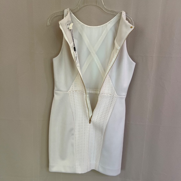Milly Paneled Sheath Dress Off White Sz12 NWT - Picture 4 of 16